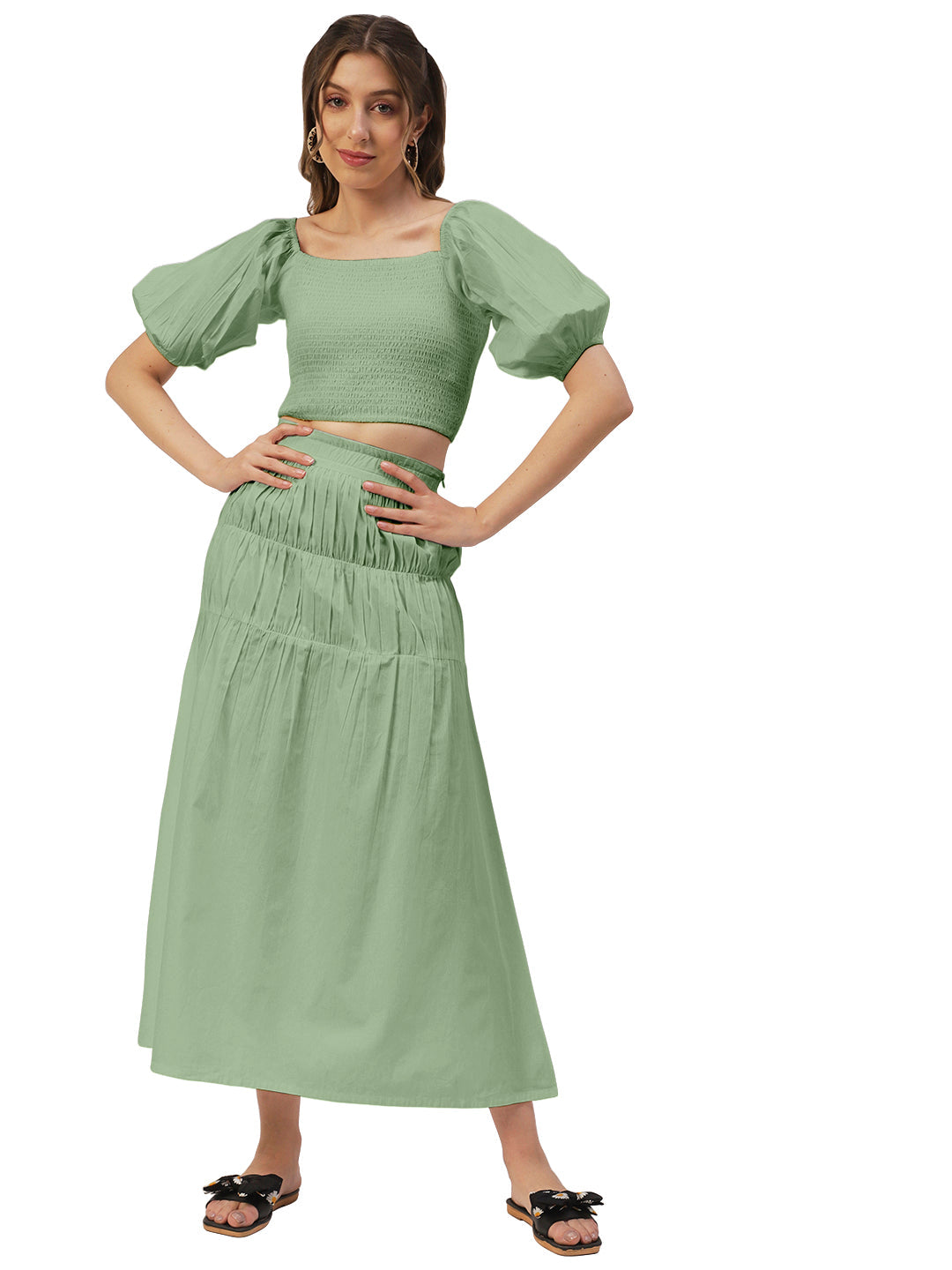 Summer 2 Pcs Skirt Top Set