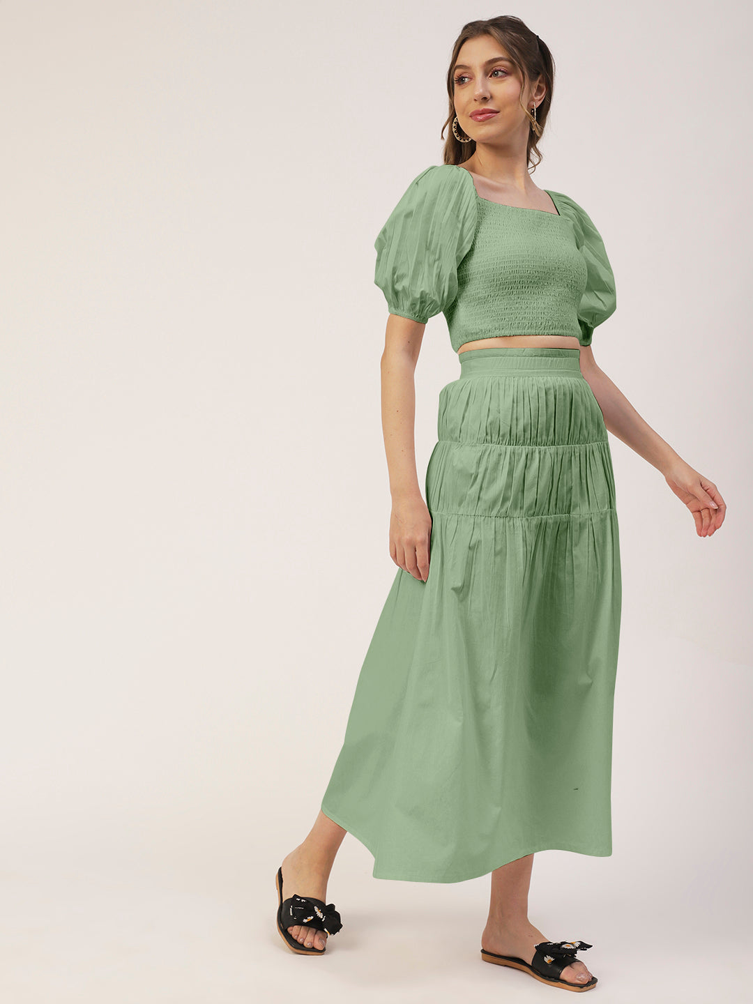 Summer 2 Pcs Skirt Top Set
