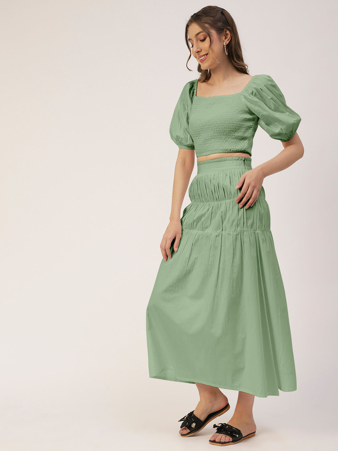 Summer 2 Pcs Skirt Top Set