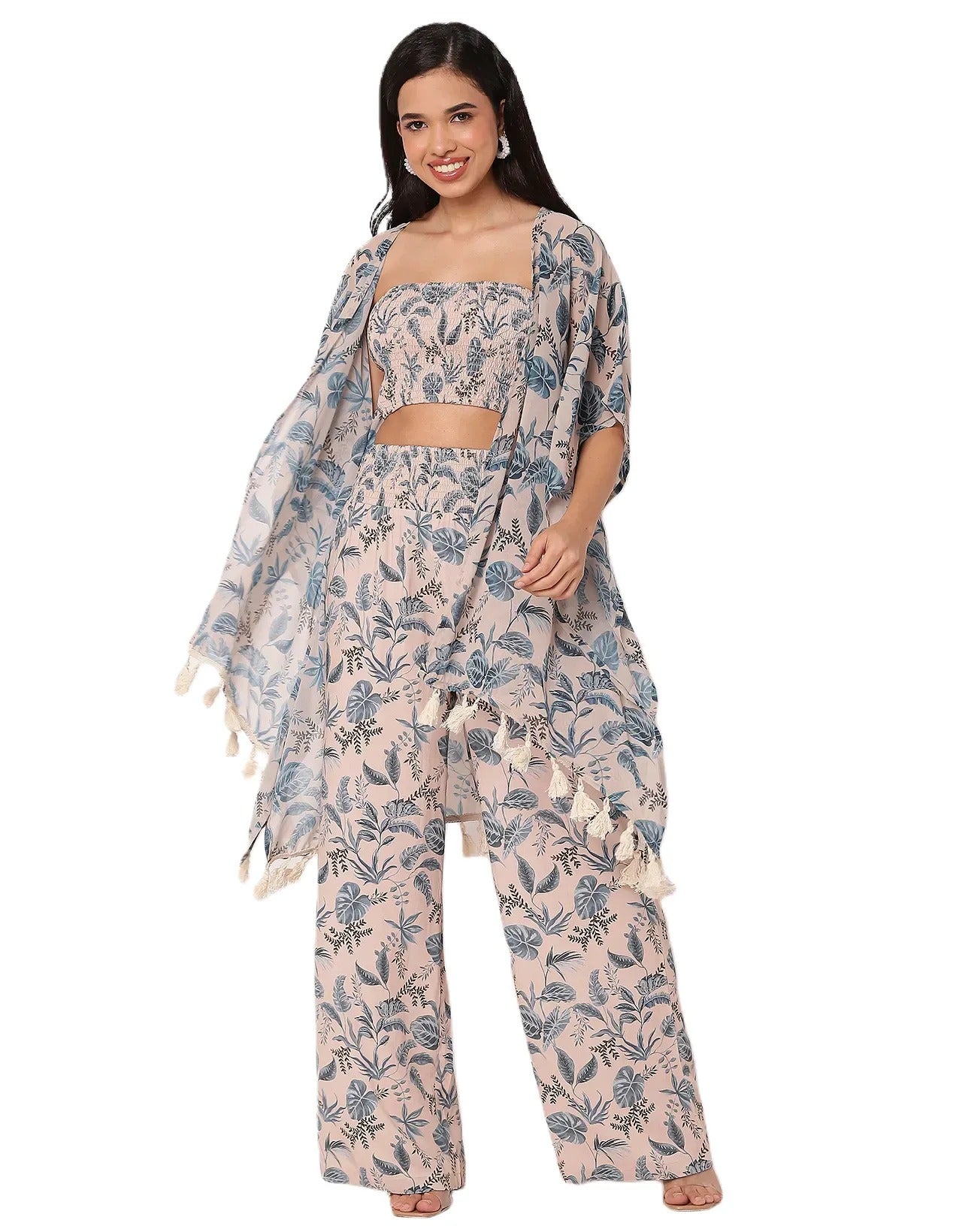 3-Piece Coord Set Women's Beachwear Outfit