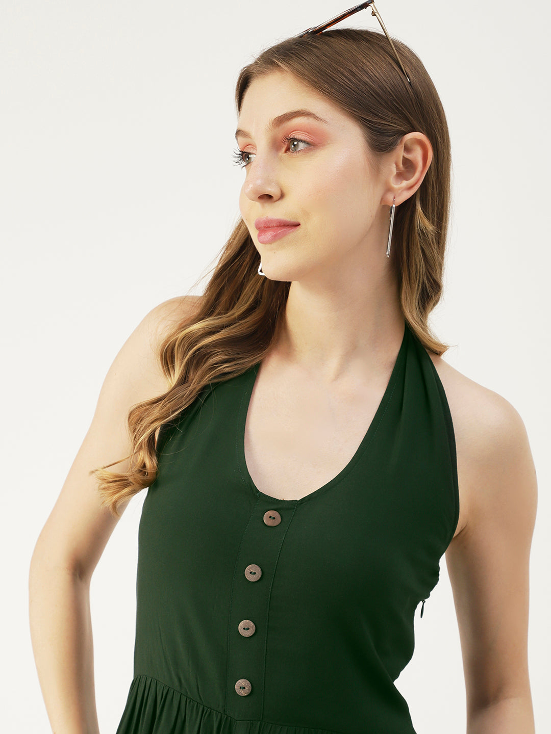 Printed Jumpsuit, Halter Neck