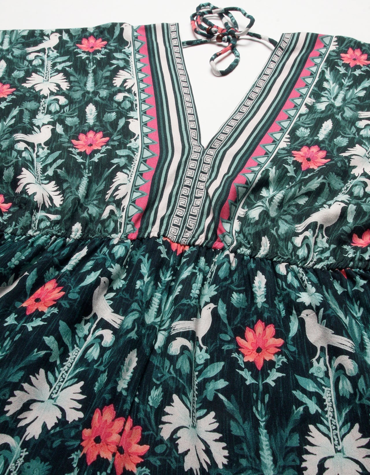 Printed Jumpsuit, V-Neck