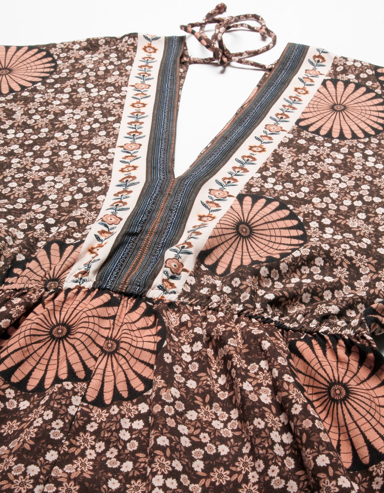 Printed Jumpsuit, V-Neck