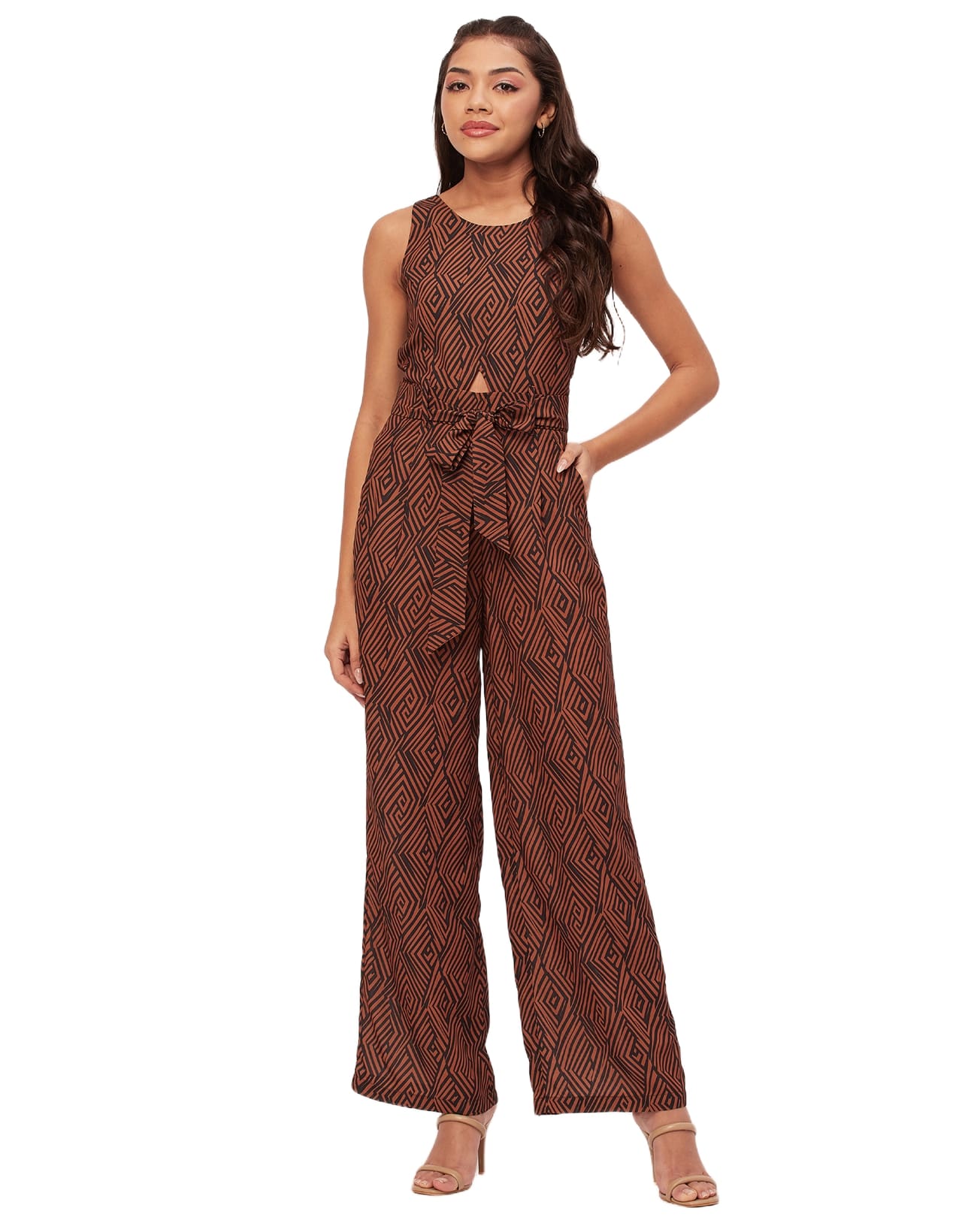 Printed Jumpsuits, Sleeveless