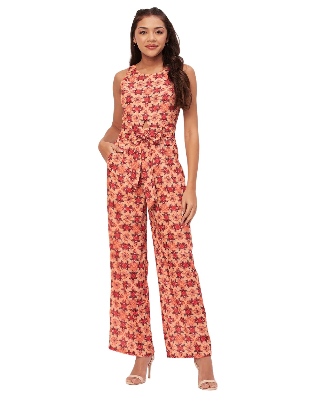 Printed Jumpsuits, Sleeveless