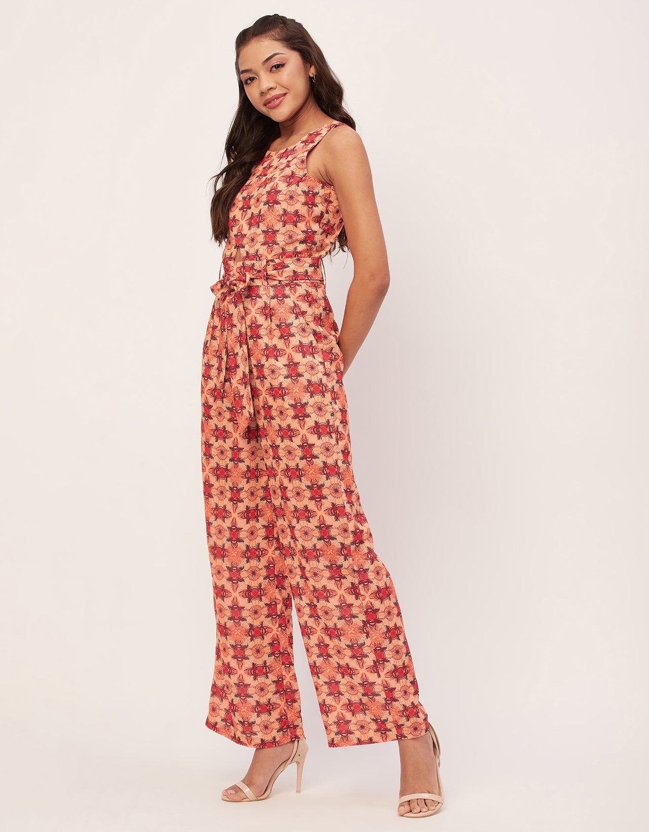 Printed Jumpsuits, Sleeveless