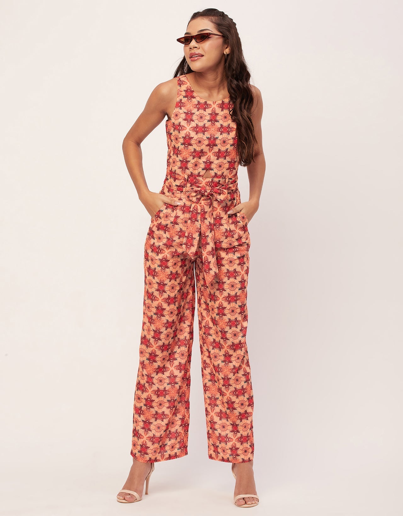 Printed Jumpsuits, Sleeveless
