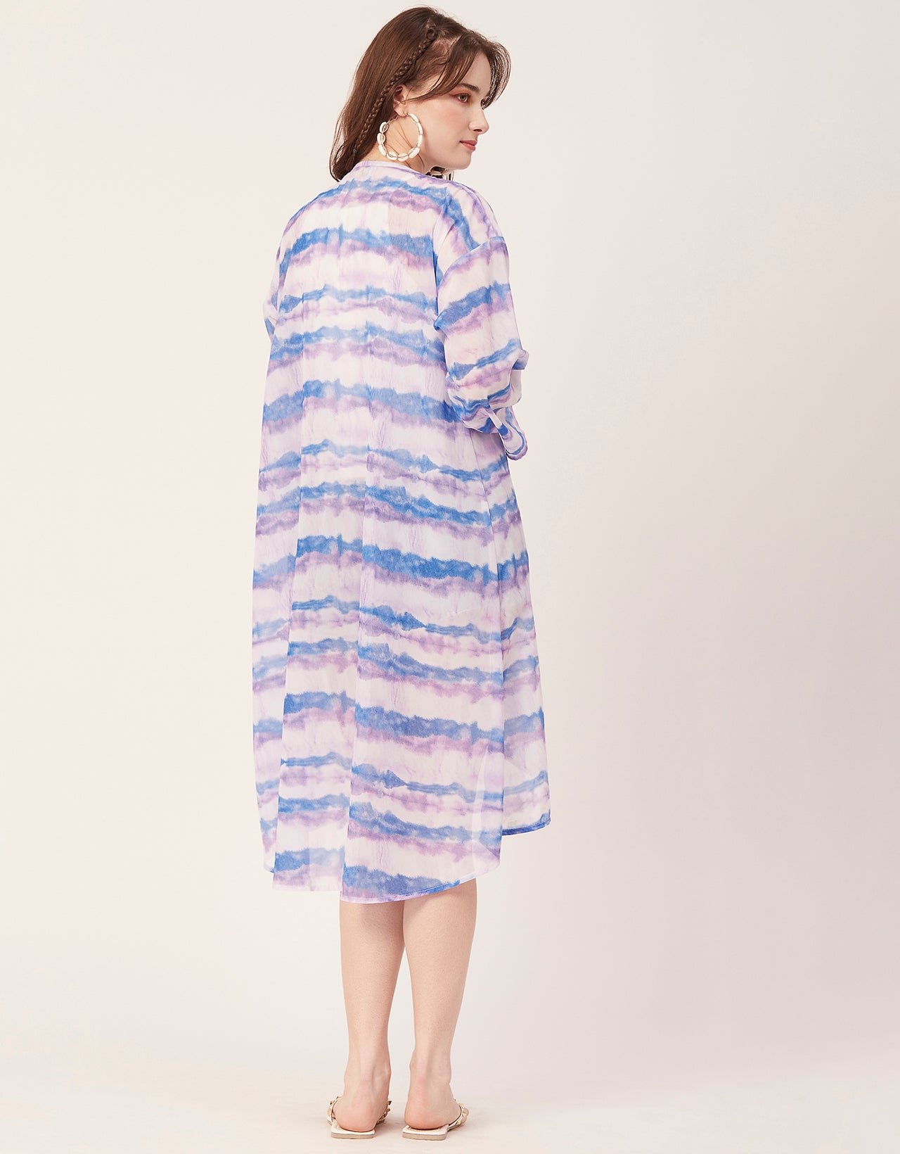 Printed Sheer Shrug