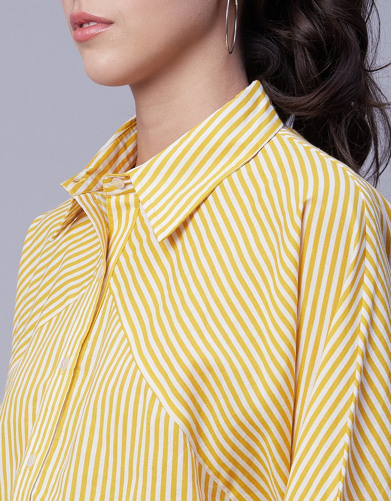 Printed Stripes Shirt, Collared