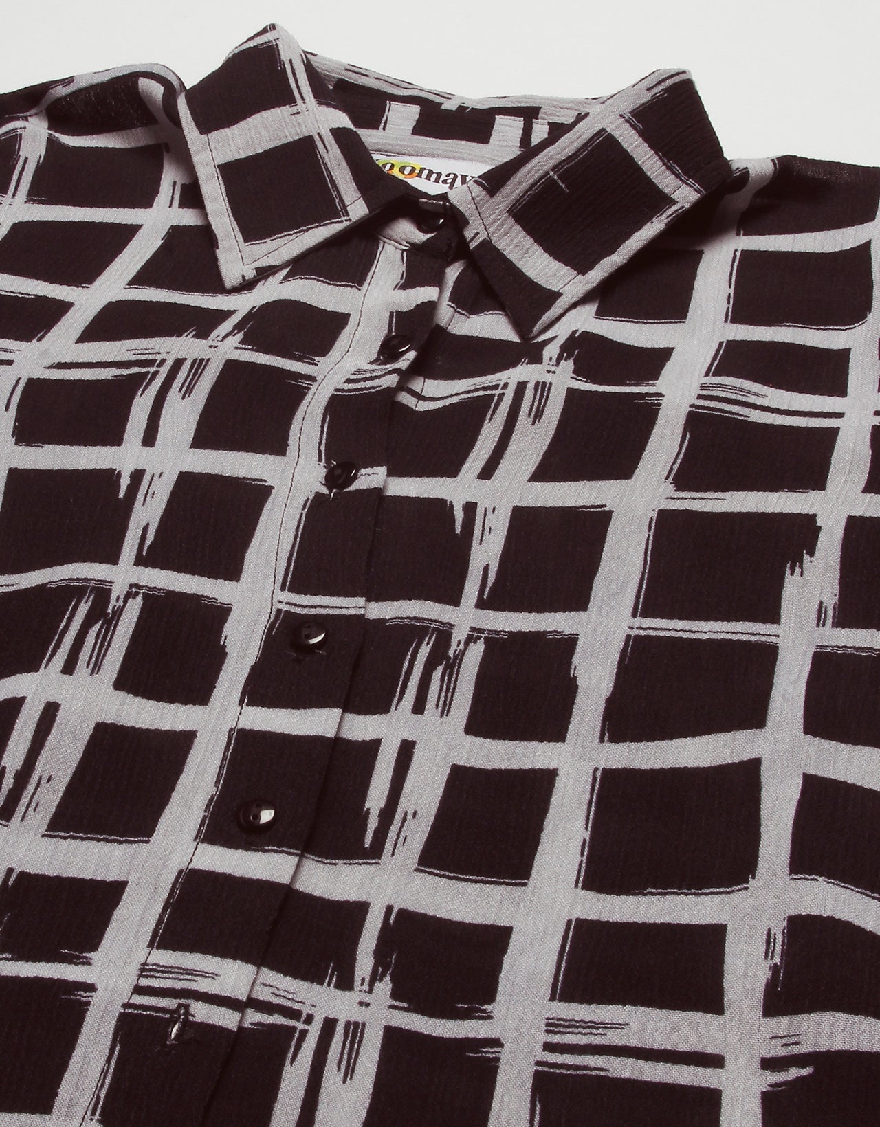 Ombre Printed Shirt, Long Sleeve