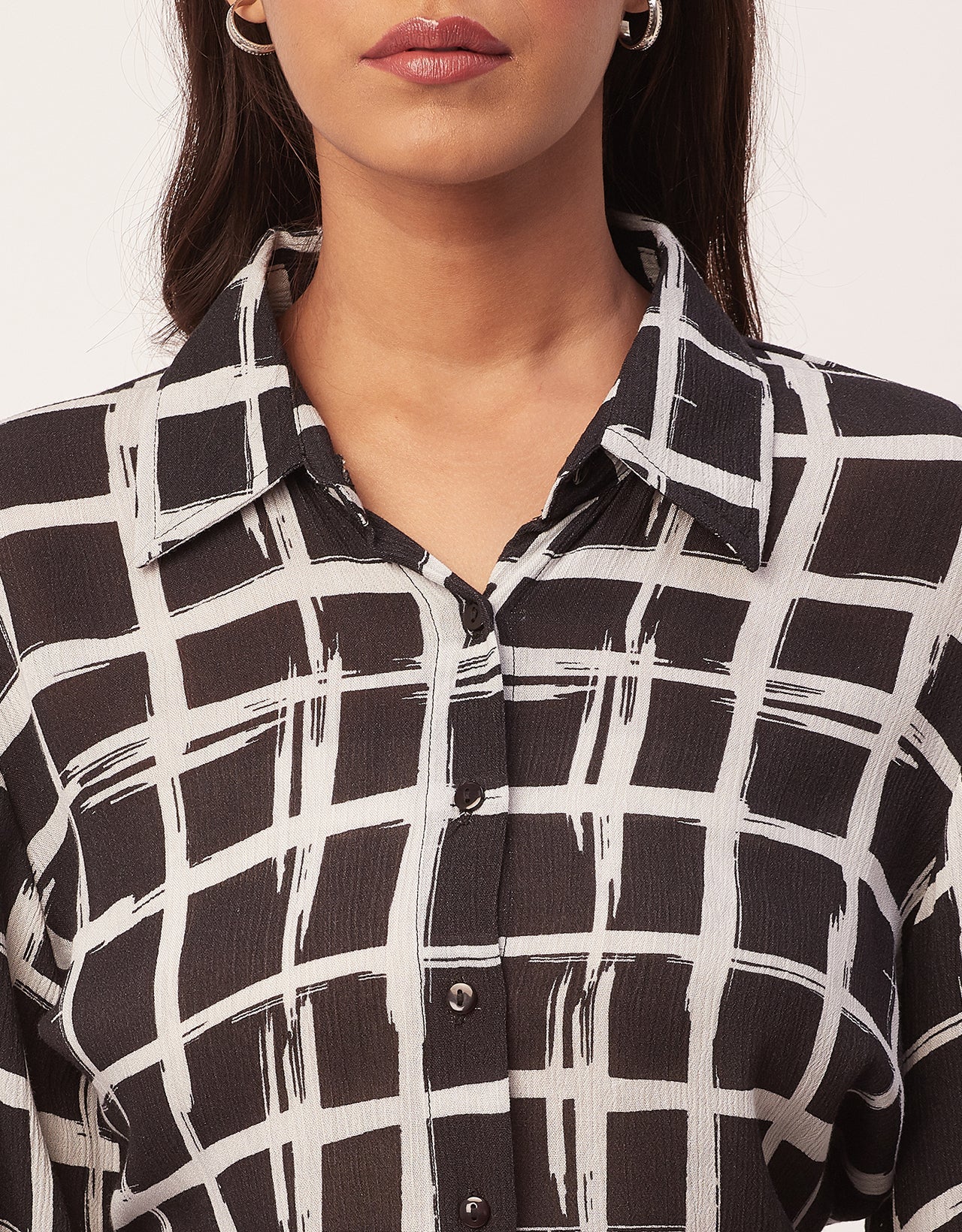 Ombre Printed Shirt, Long Sleeve