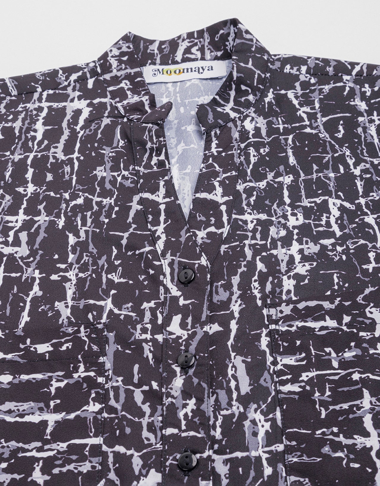 Printed Long Shirt, Button Down