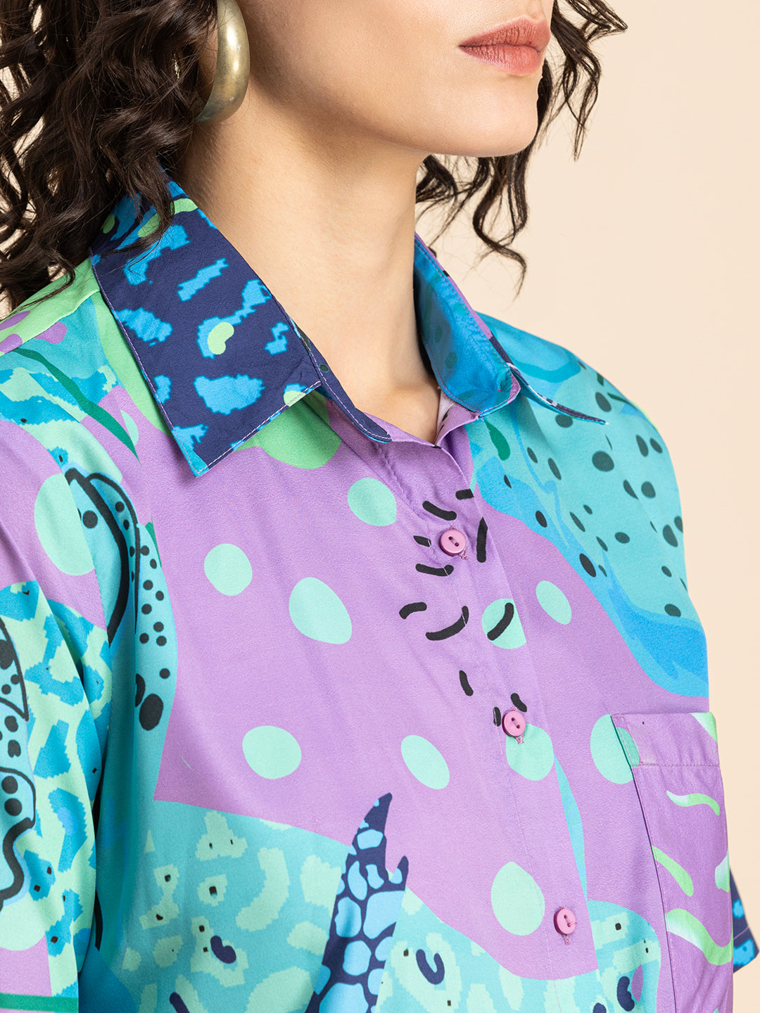 Tropical Long Shirts, Short Sleeve