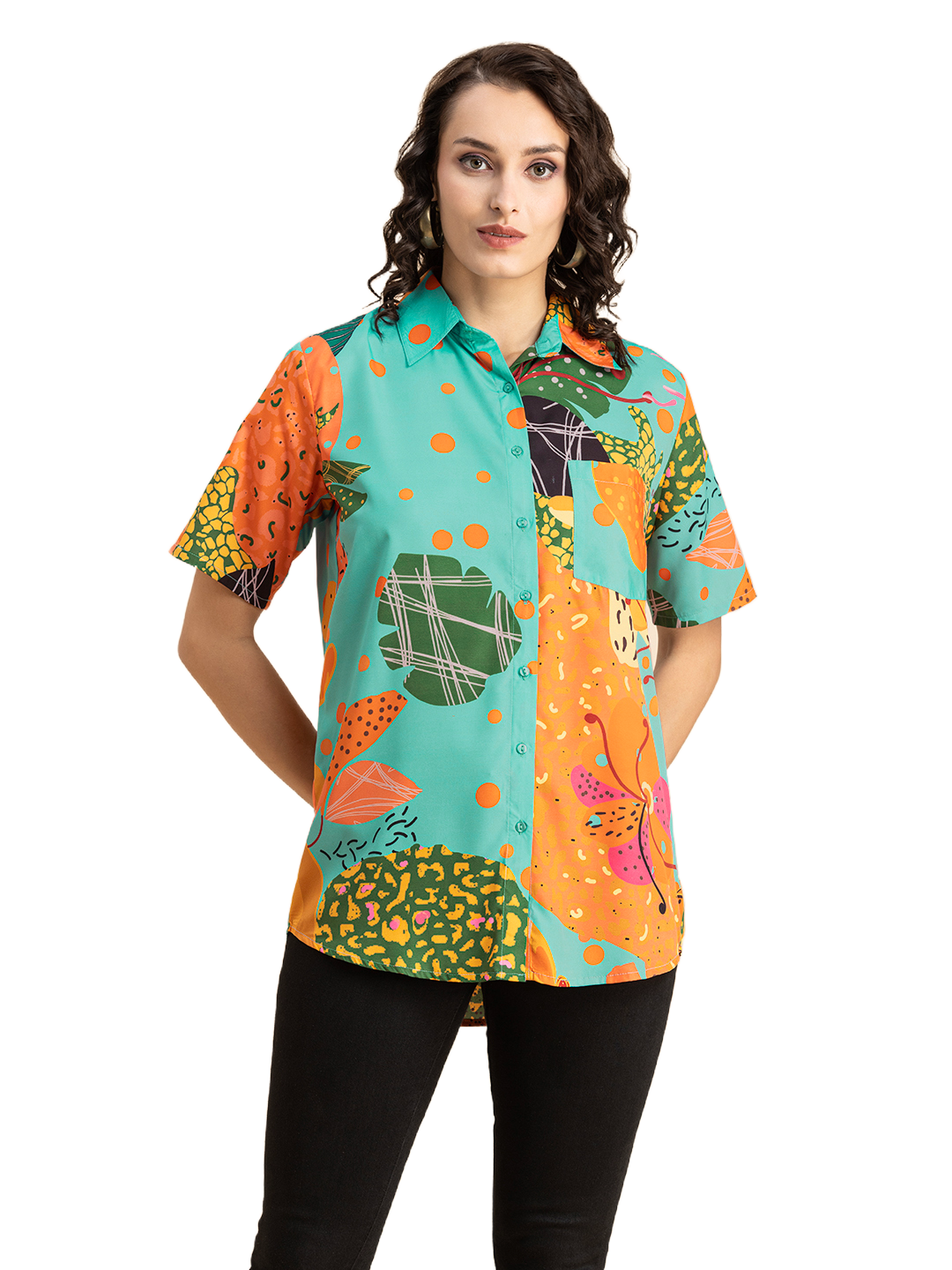 Tropical Long Shirts, Short Sleeve