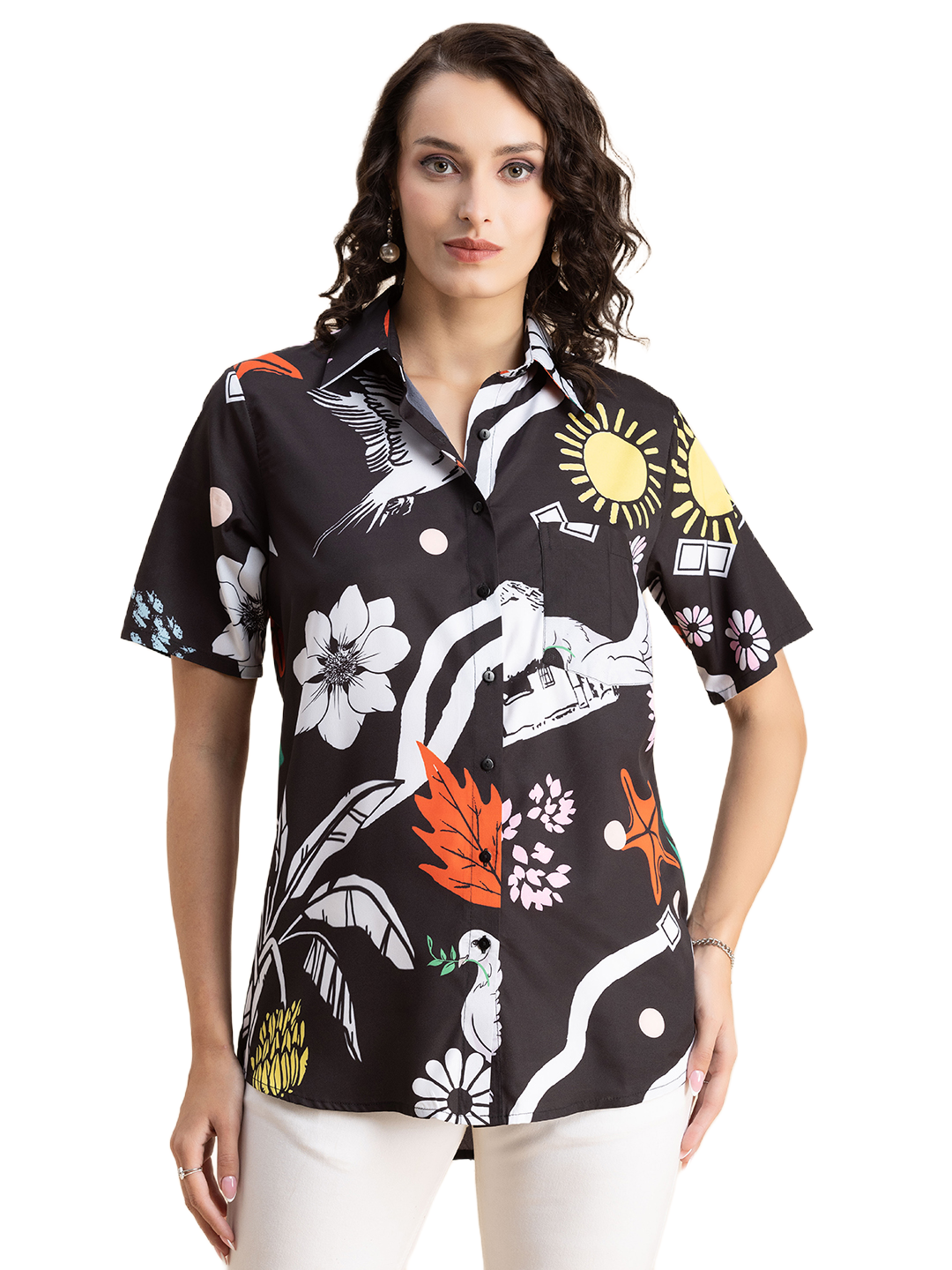 Tropical Long Shirts, Short Sleeve