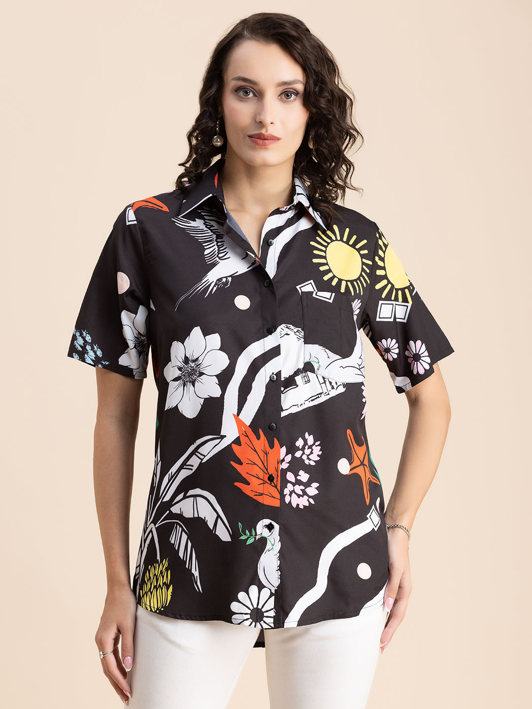 Tropical Long Shirts, Short Sleeve