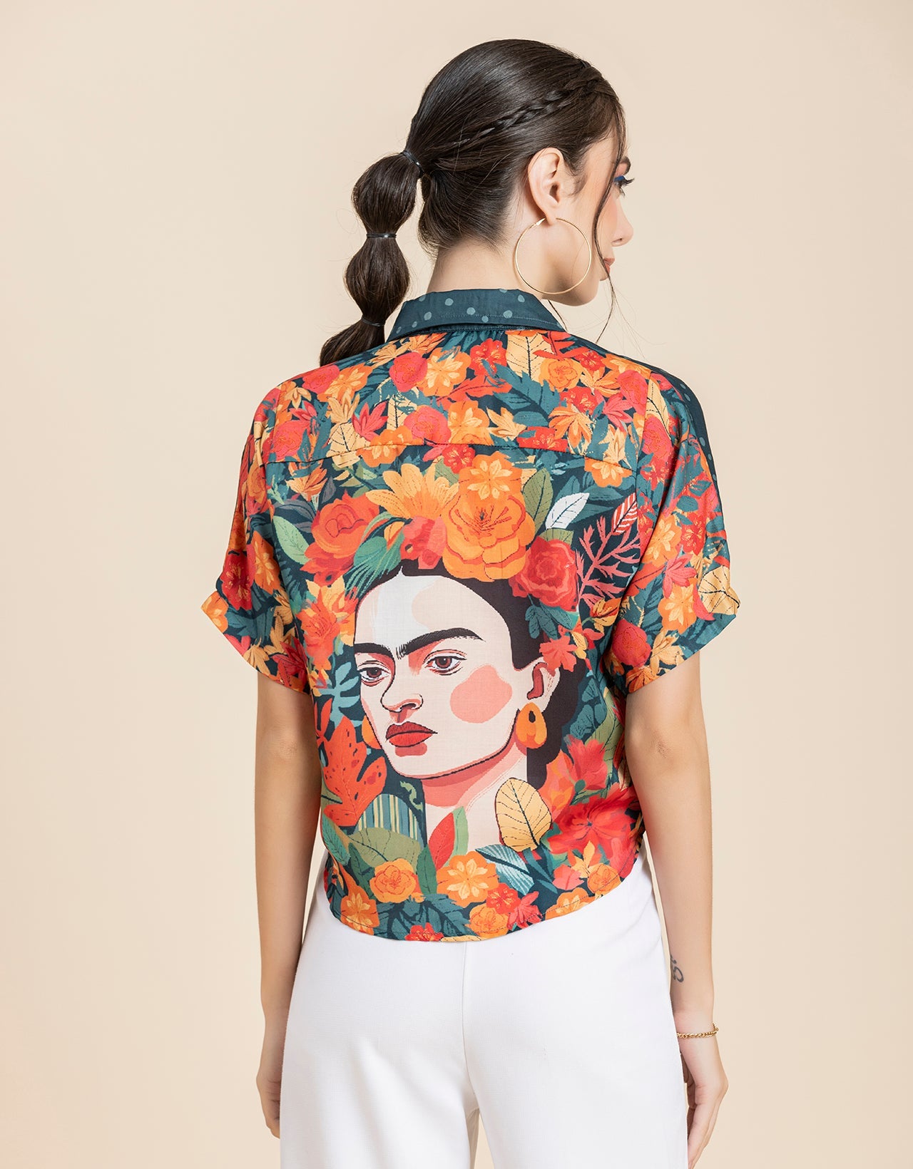 Printed Crop Shirt, Boho Style