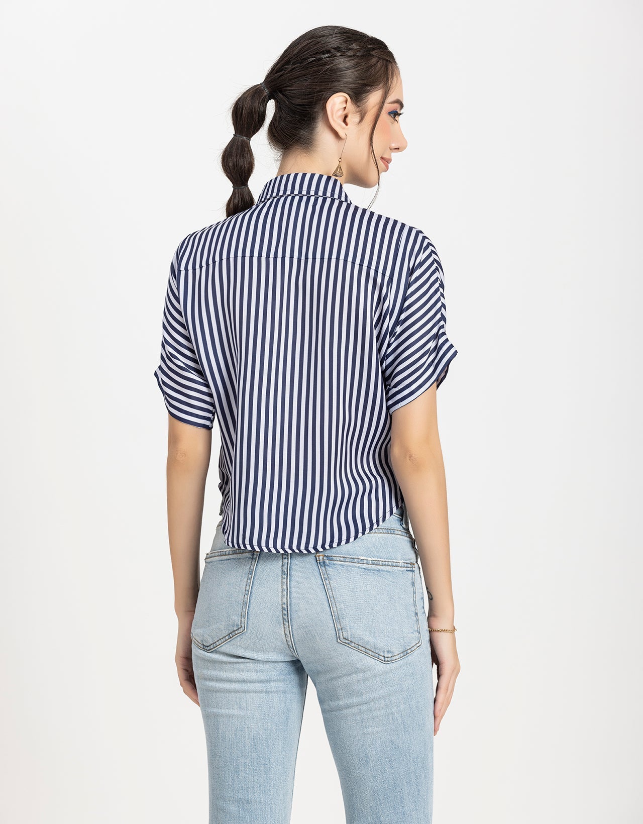 Printed Crop Shirt, Boho Style