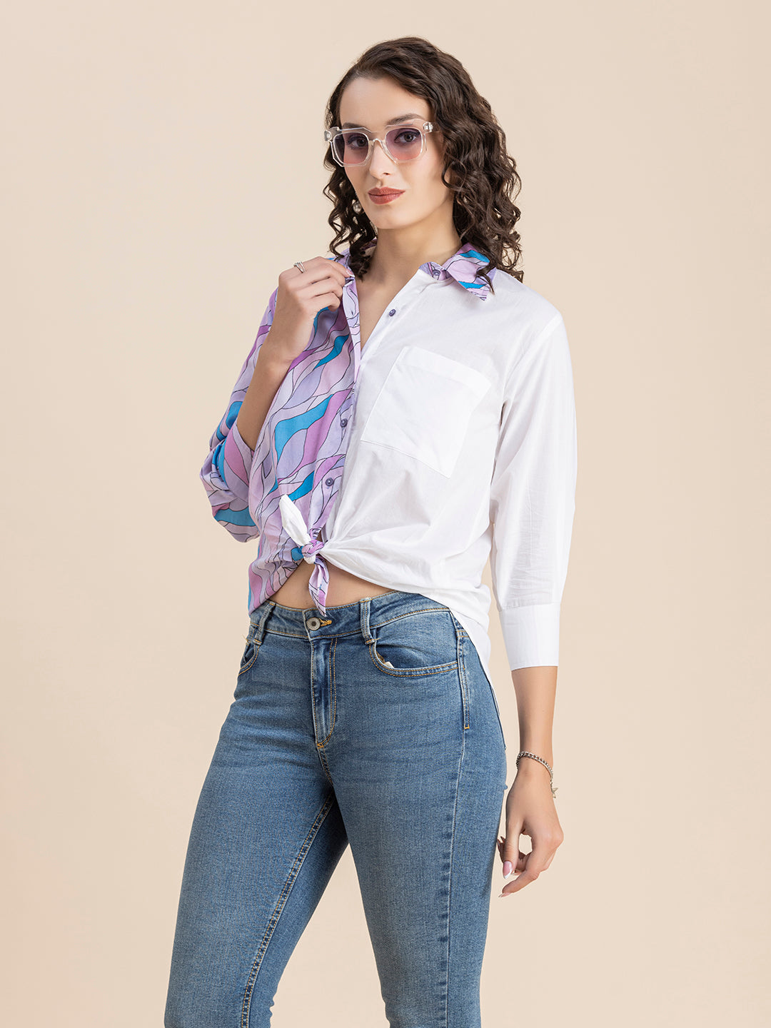 full sleeve womens designer shirt