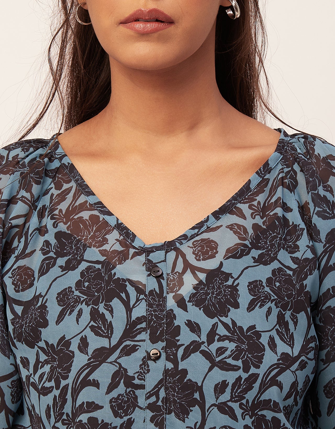V-Neck Summer Tunic Shirt