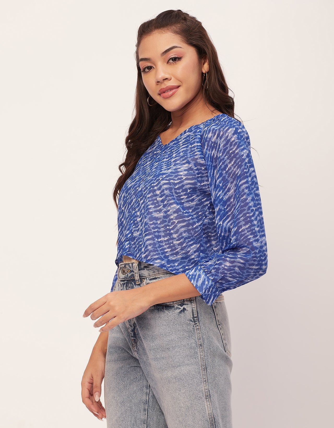 V-Neck Summer Tunic Shirt