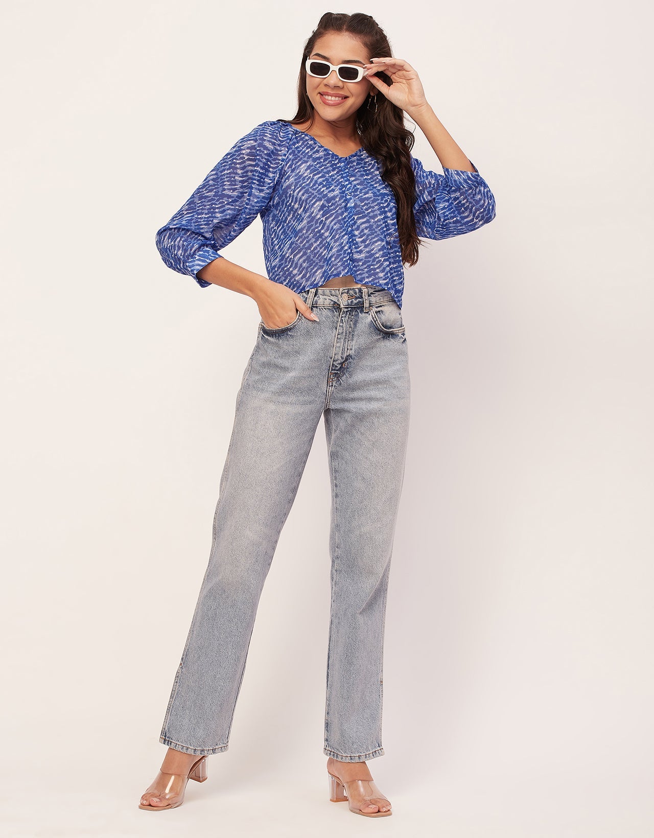 V-Neck Summer Tunic Shirt