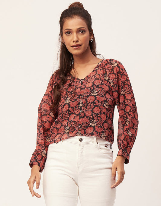 V-Neck Summer Tunic Shirt