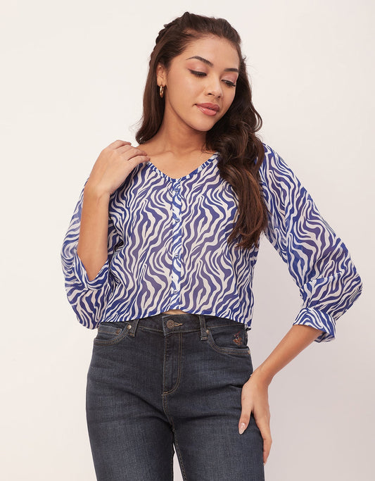 V-Neck Summer Tunic Shirt