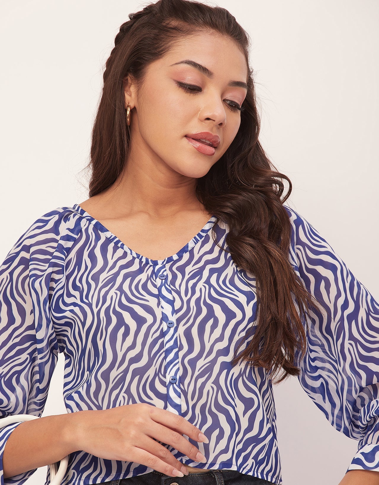 V-Neck Summer Tunic Shirt