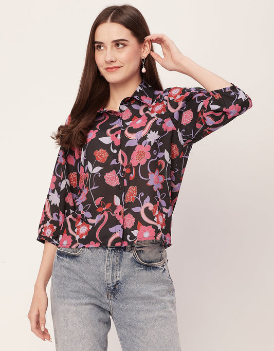 Printed Casual Chic Shirt