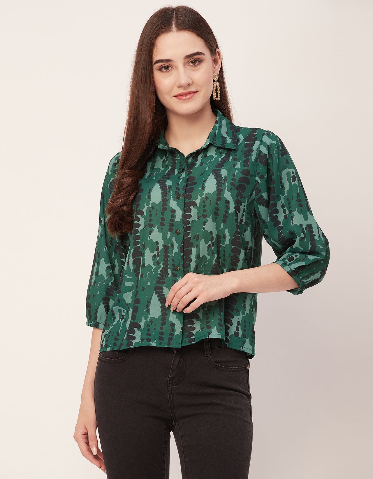 Printed Casual Chic Shirt