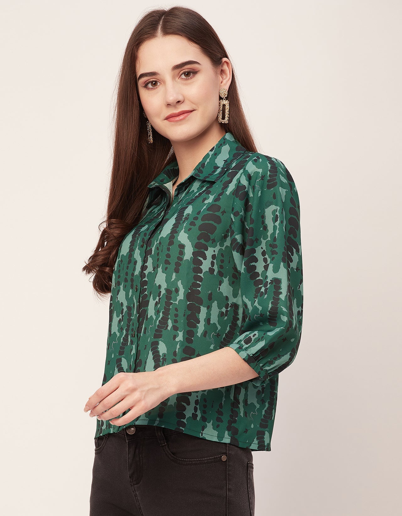 Printed Casual Chic Shirt