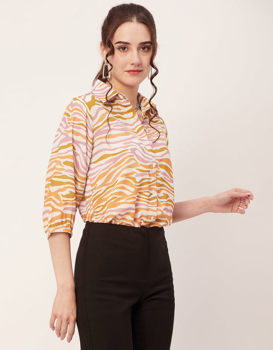 Printed Casual Chic Shirt