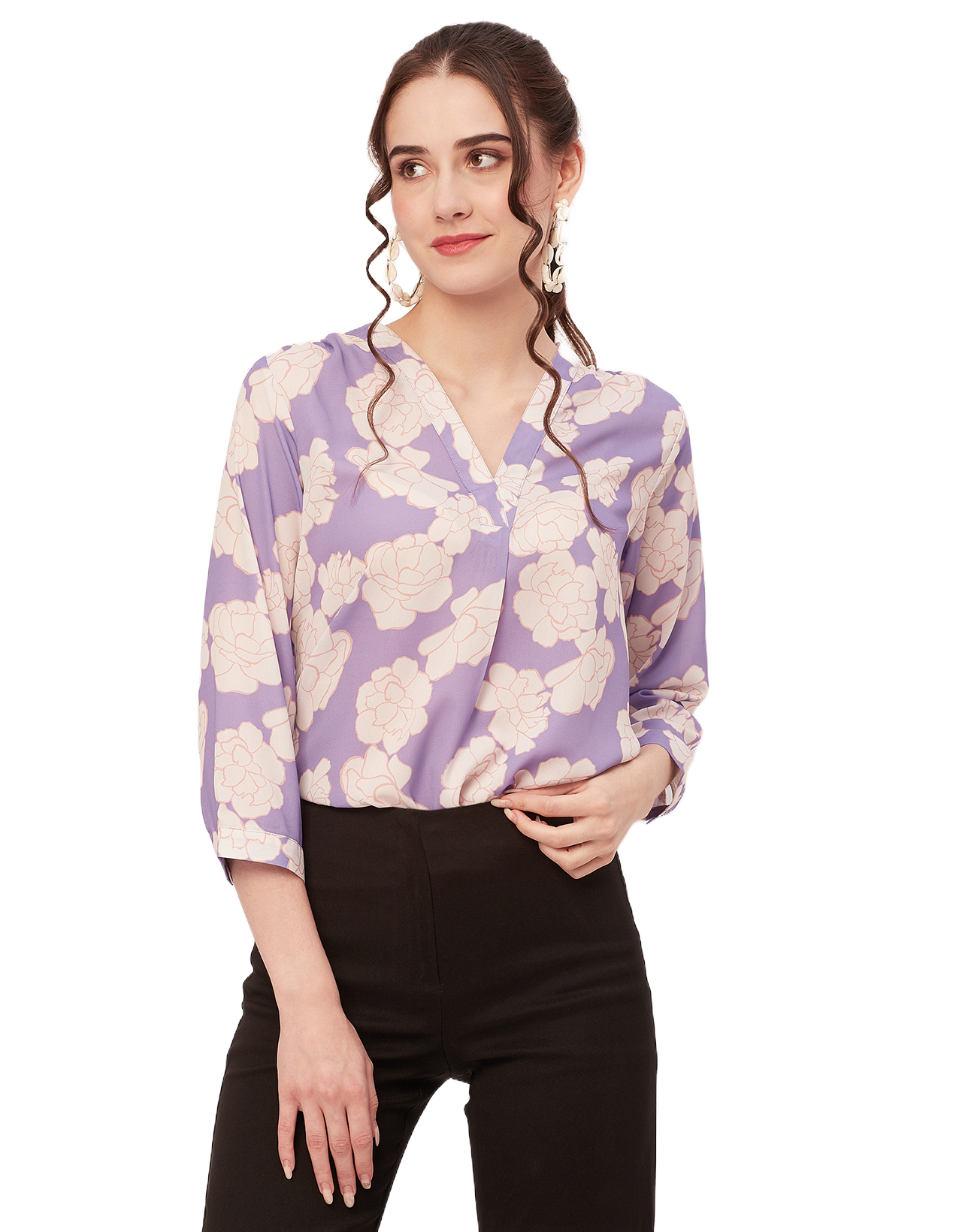 Printed Long Sleeve Top