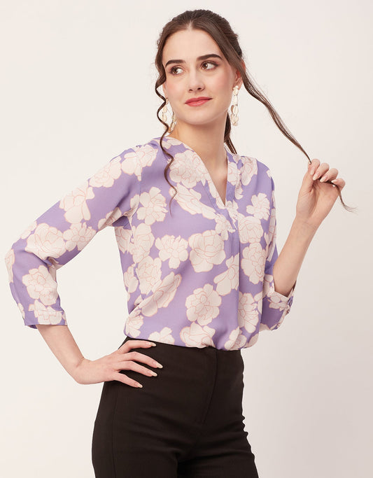 Printed Long Sleeve Top