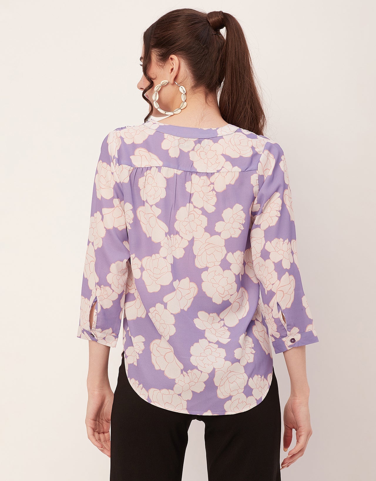 Printed Long Sleeve Top