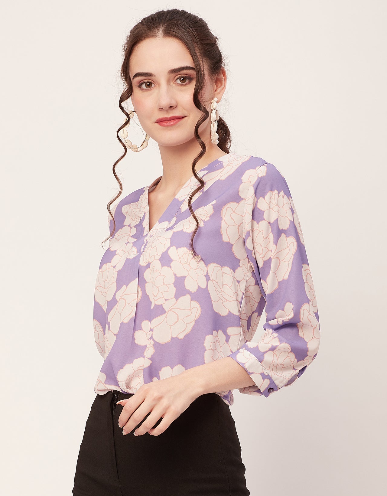 Printed Long Sleeve Top