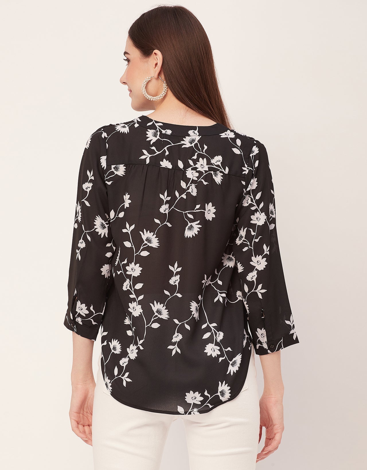 Printed Long Sleeve Top