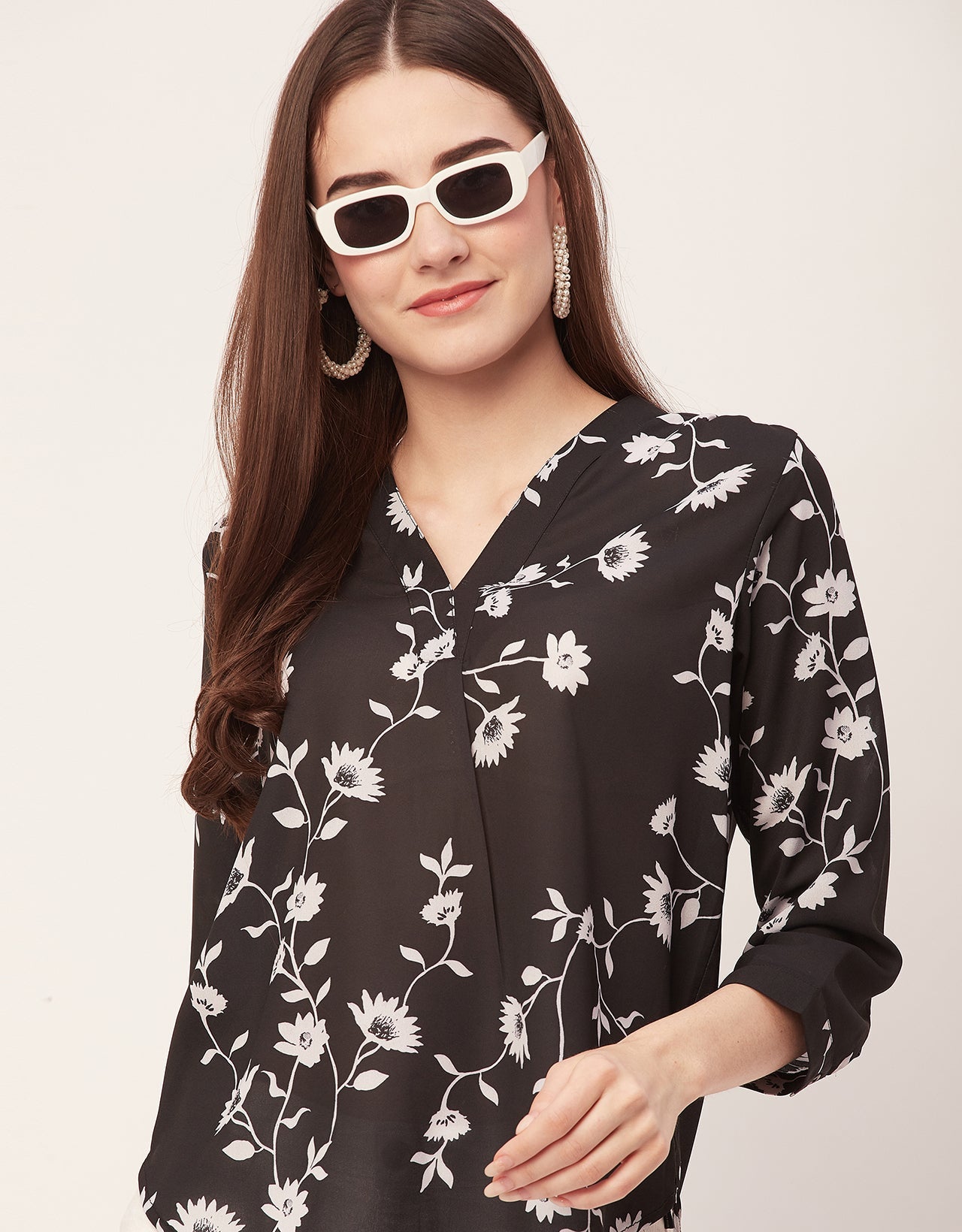 Printed Long Sleeve Top