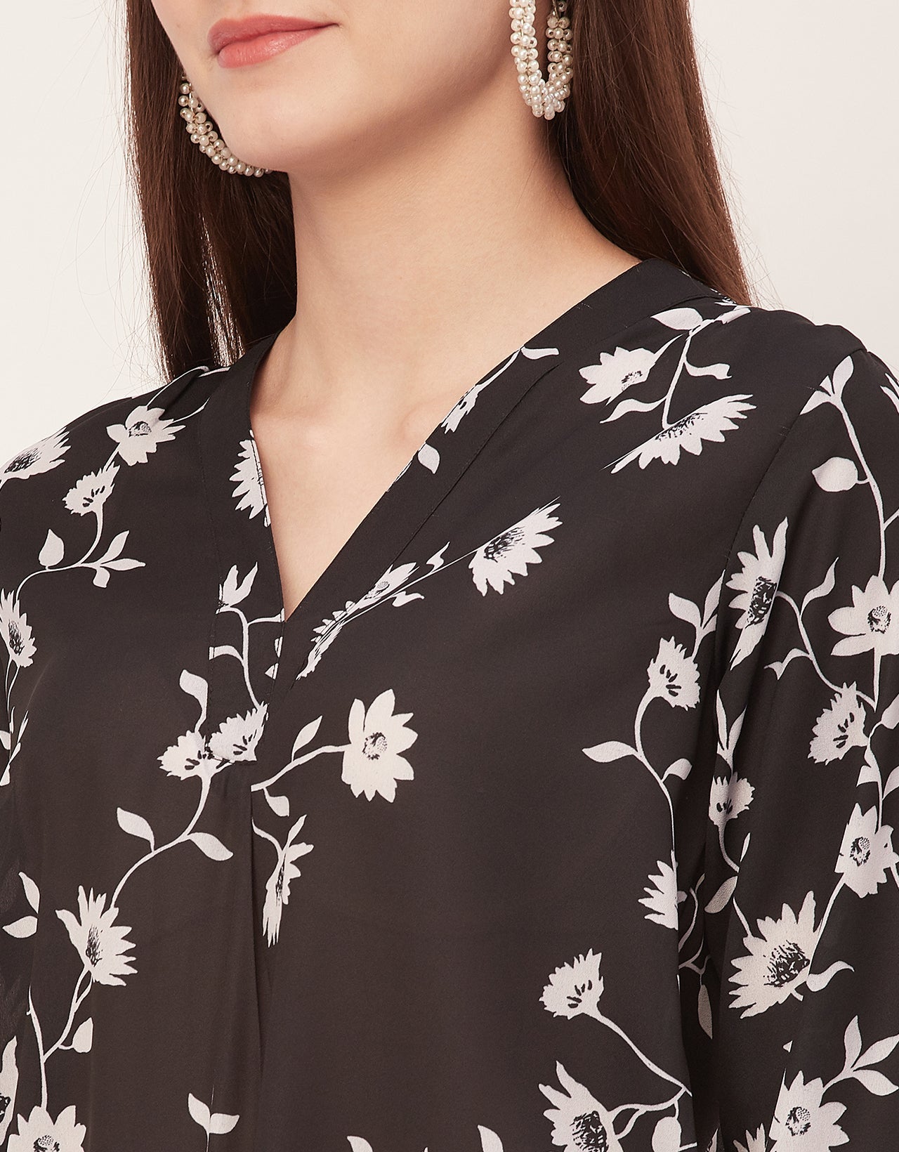 Printed Long Sleeve Top