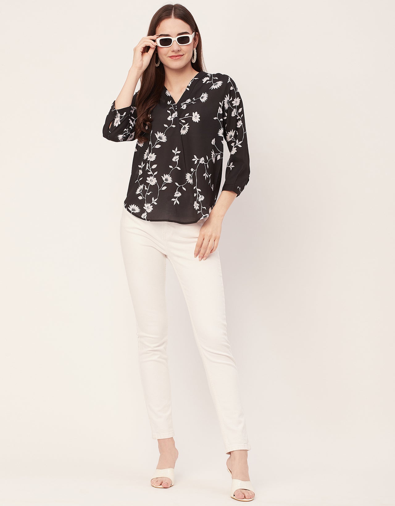 Printed Long Sleeve Top