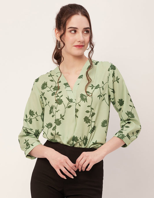 Printed Long Sleeve Top