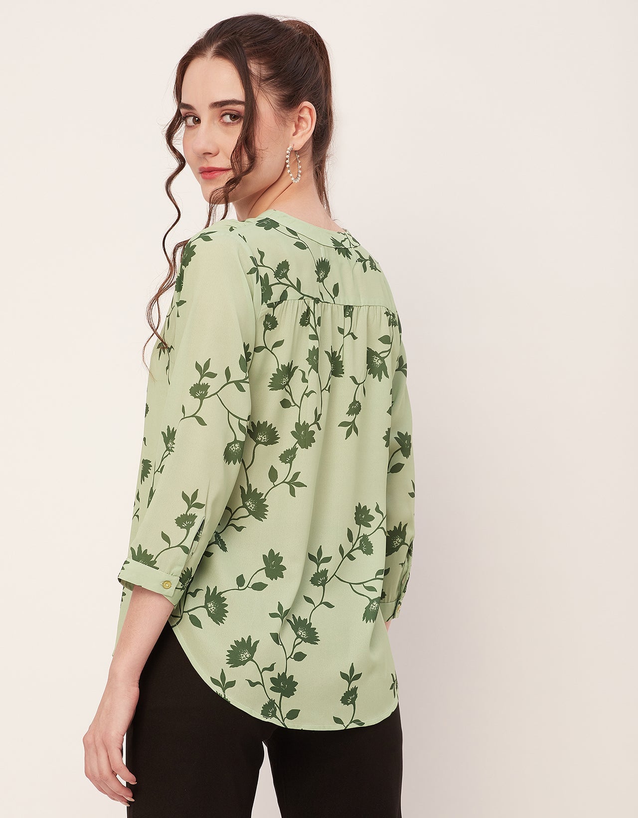 Printed Long Sleeve Top