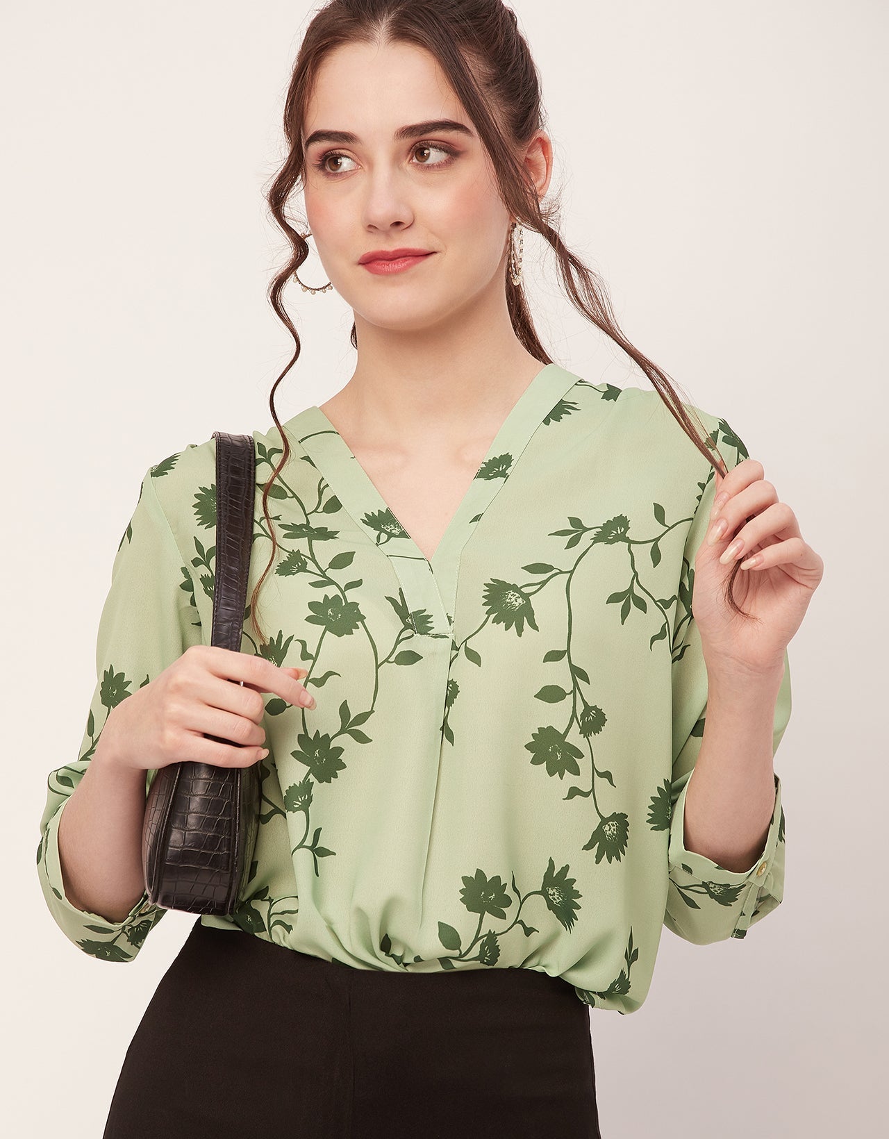 Printed Long Sleeve Top