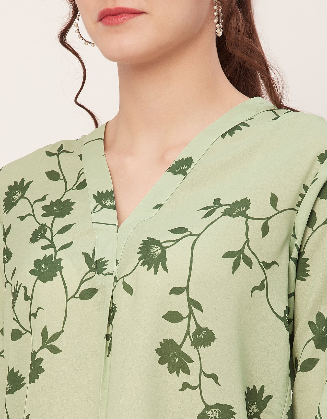 Printed Long Sleeve Top