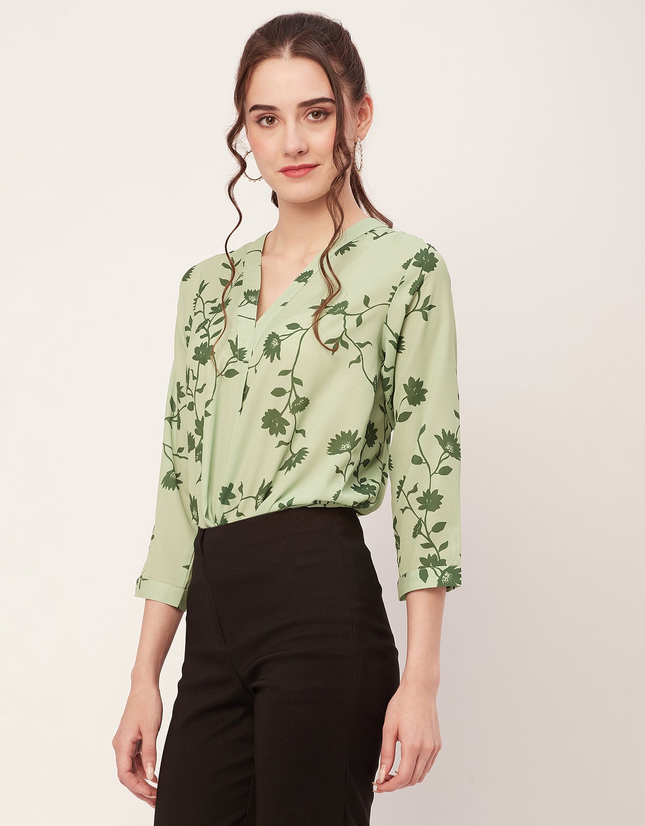 Printed Long Sleeve Top