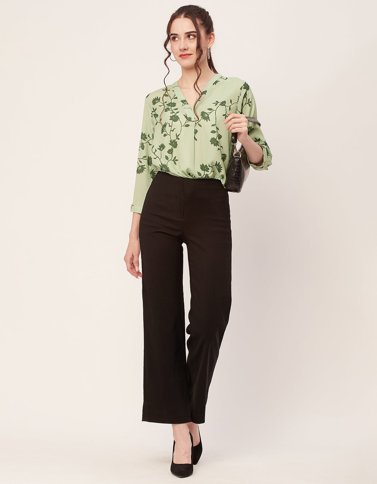 Printed Long Sleeve Top