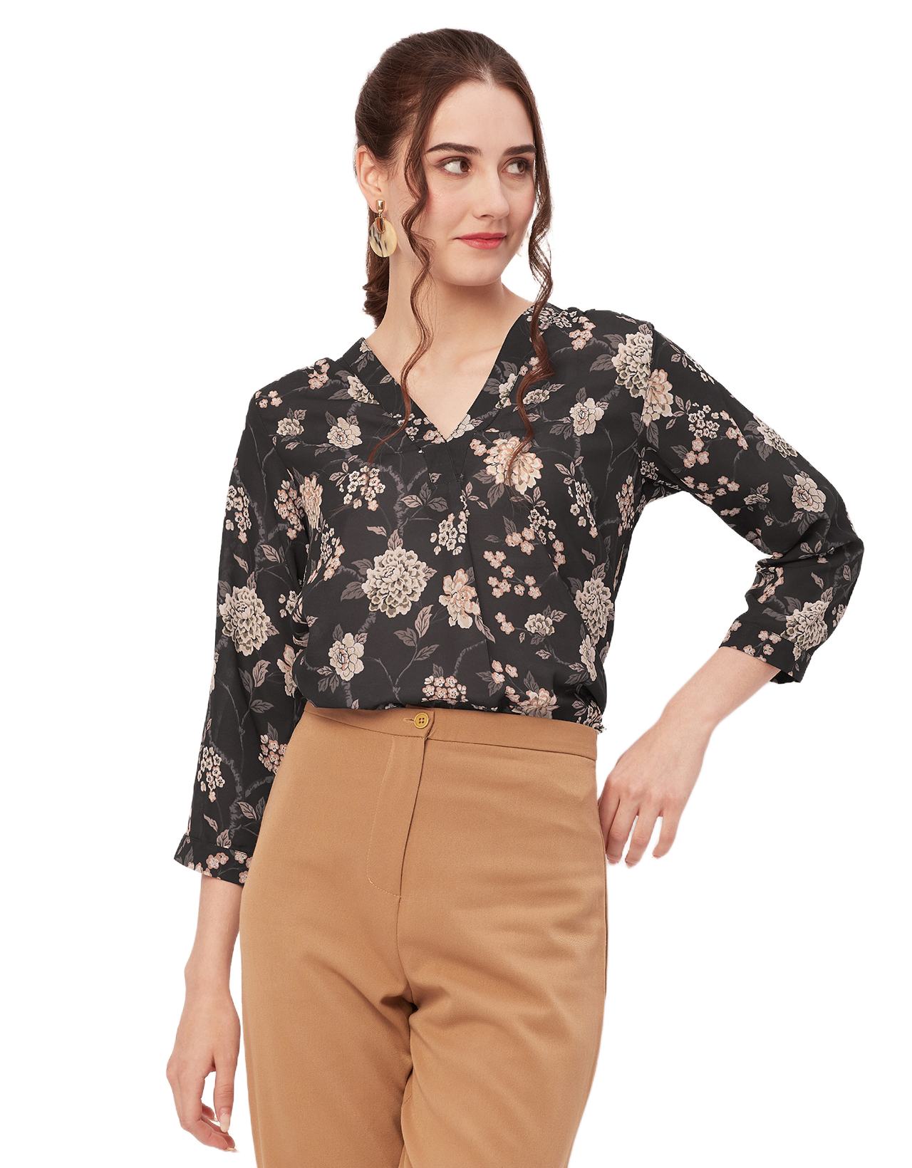 Printed Long Sleeve Top