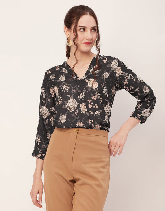 Printed Long Sleeve Top