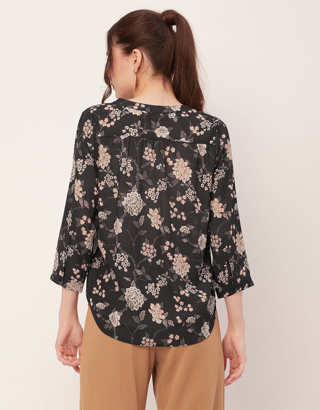 Printed Long Sleeve Top